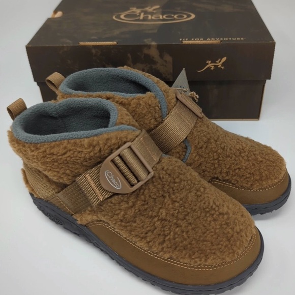 Chaco Rambler Fluff Bootie Kids Youth Natural Brown, Size 2 - Picture 5 of 11